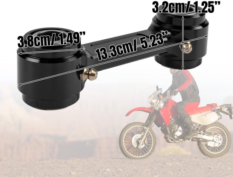 OICCTBF Rear Suspension Lowering Link,Billet Aluminum Motorcycle Off-road Bike Lowers Rear Suspension Drop Link Kit for Honda XR650L 1993-2024 for XR600R 1985-2024 (BLACK) - Image 3